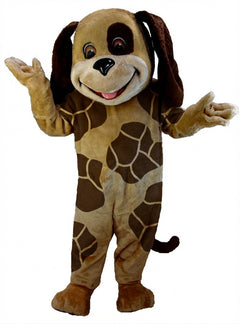 Tan & Brown Dog Mascot (Thermolite) - Short fur / Giraffe mascot costume