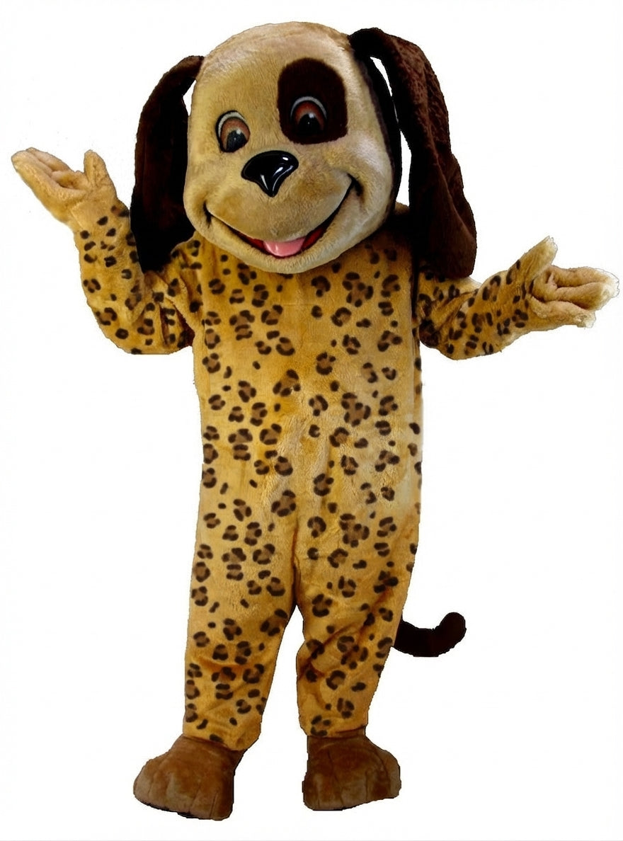 Tan & Brown Dog Mascot (Thermolite) - Short fur / Leopard mascot costume