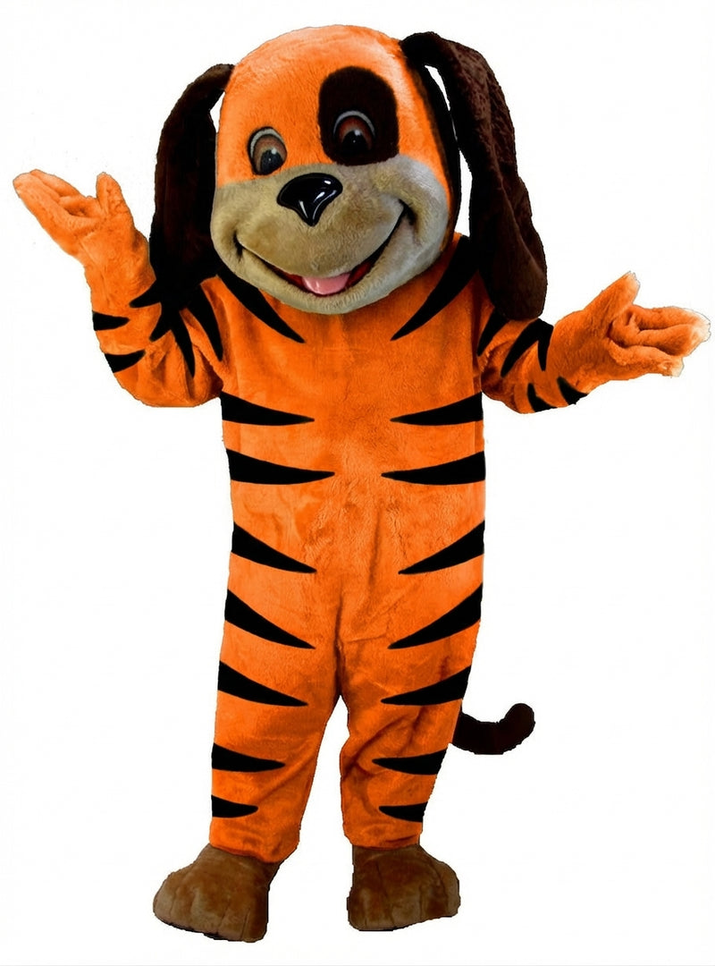 Tan & Brown Dog Mascot (Thermolite) - Short fur / Tiger mascot costume