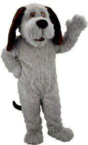 Tan Dog Mascot Costume (Thermolite) - Long fur / Grey mascot costume
