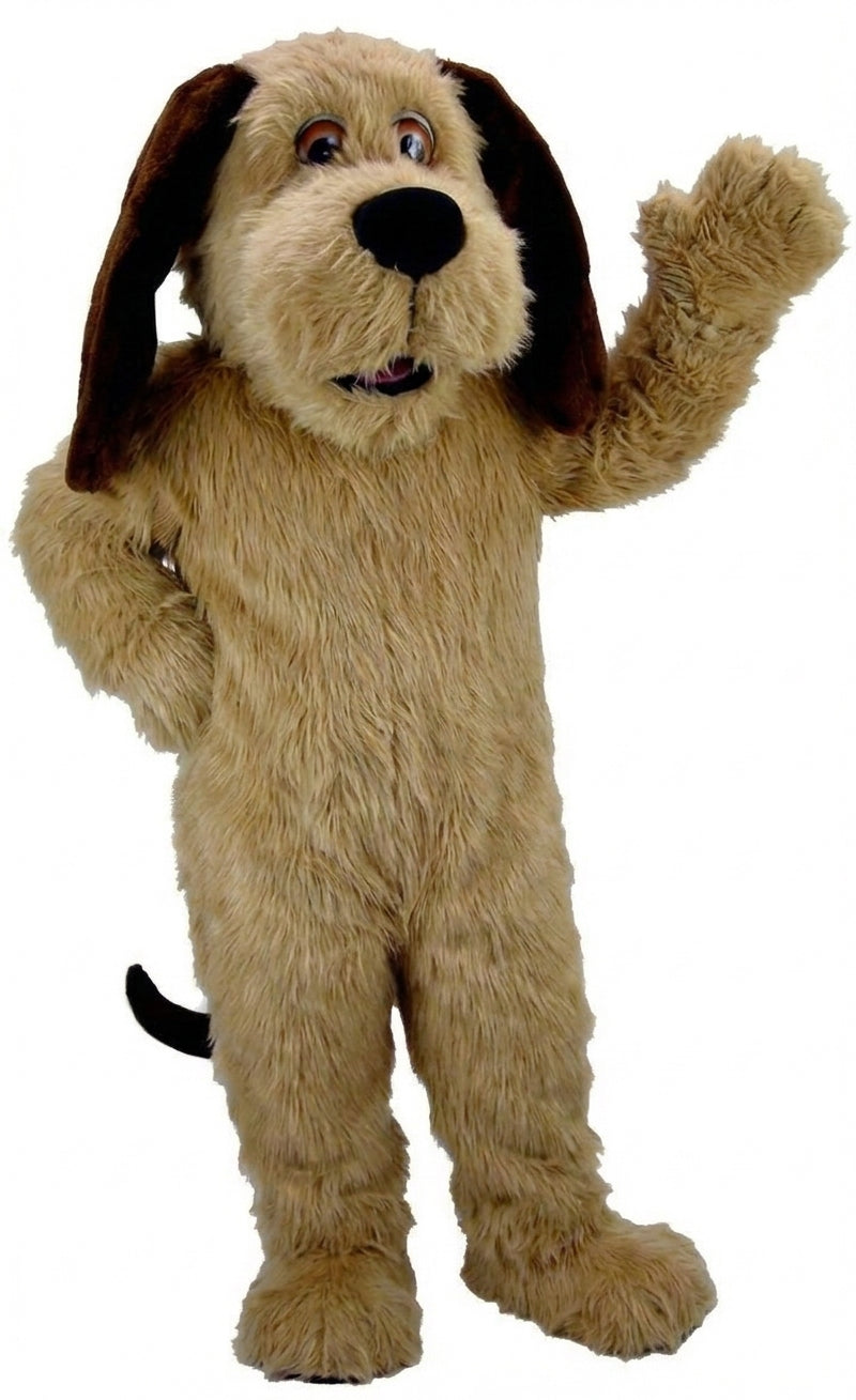 Tan Dog Mascot Costume (Thermolite) - Long fur / Tan mascot costume