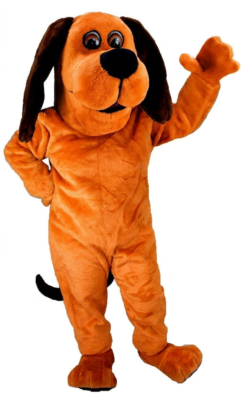 Tan Dog Mascot Costume (Thermolite) - Short fur / Bright Orange mascot costume