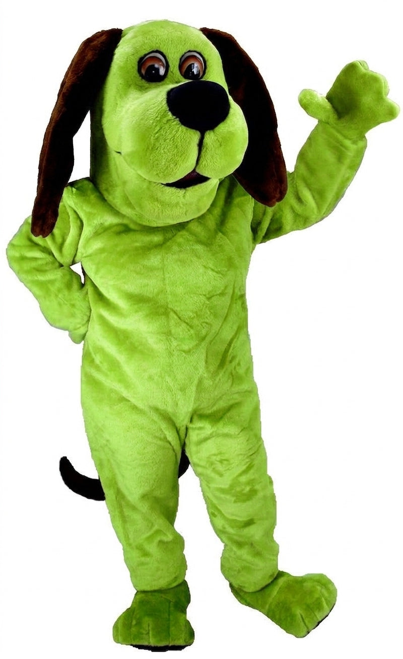 Tan Dog Mascot Costume (Thermolite) - Short fur / Lime mascot costume