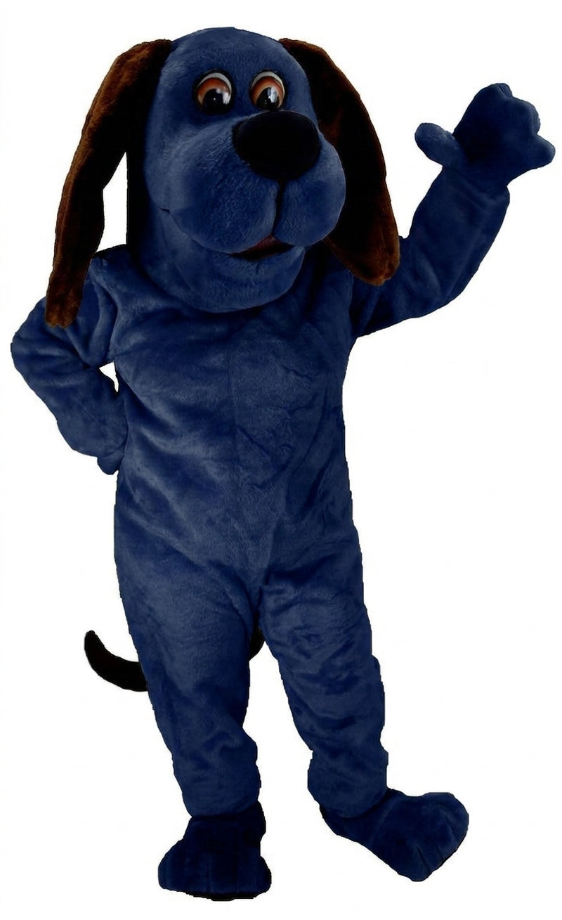 Tan Dog Mascot Costume (Thermolite) - Short fur / Navy Blue mascot costume