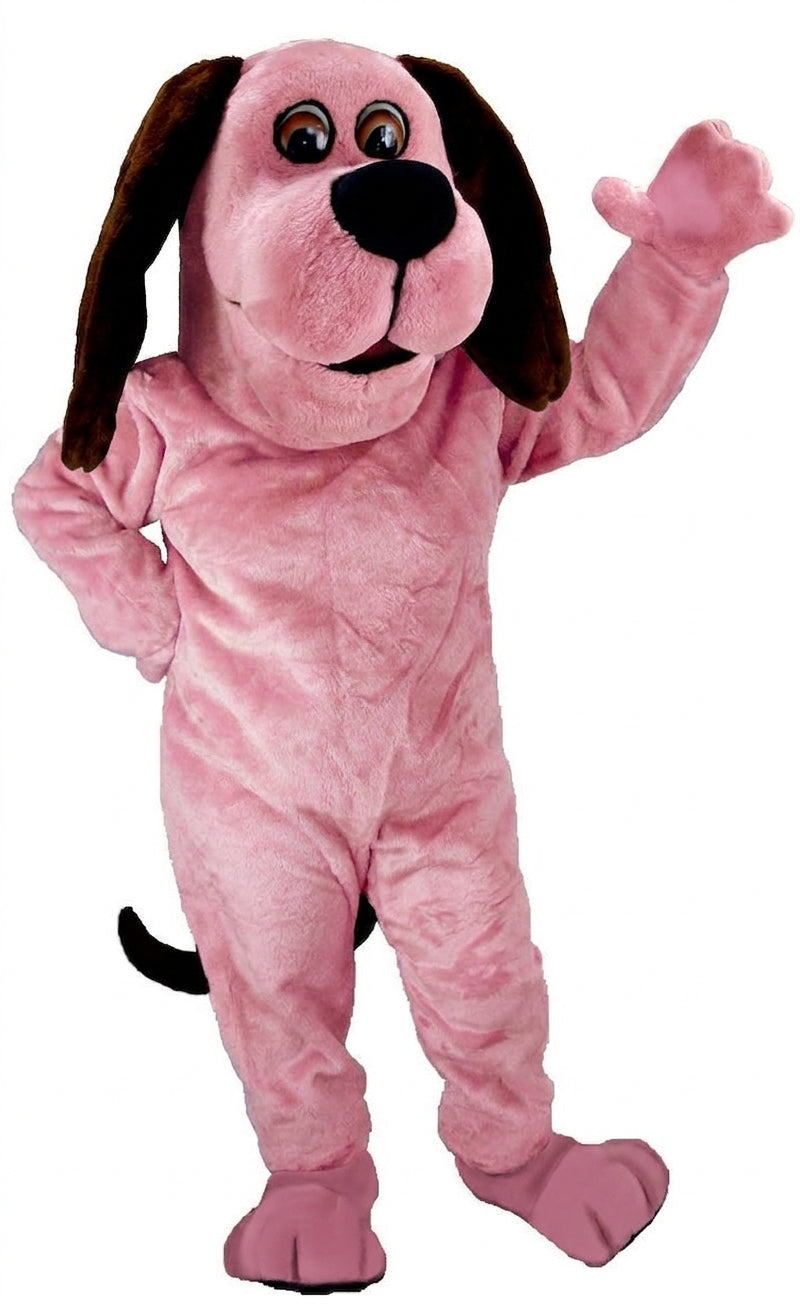 Tan Dog Mascot Costume (Thermolite) - Short fur / Pink mascot costume