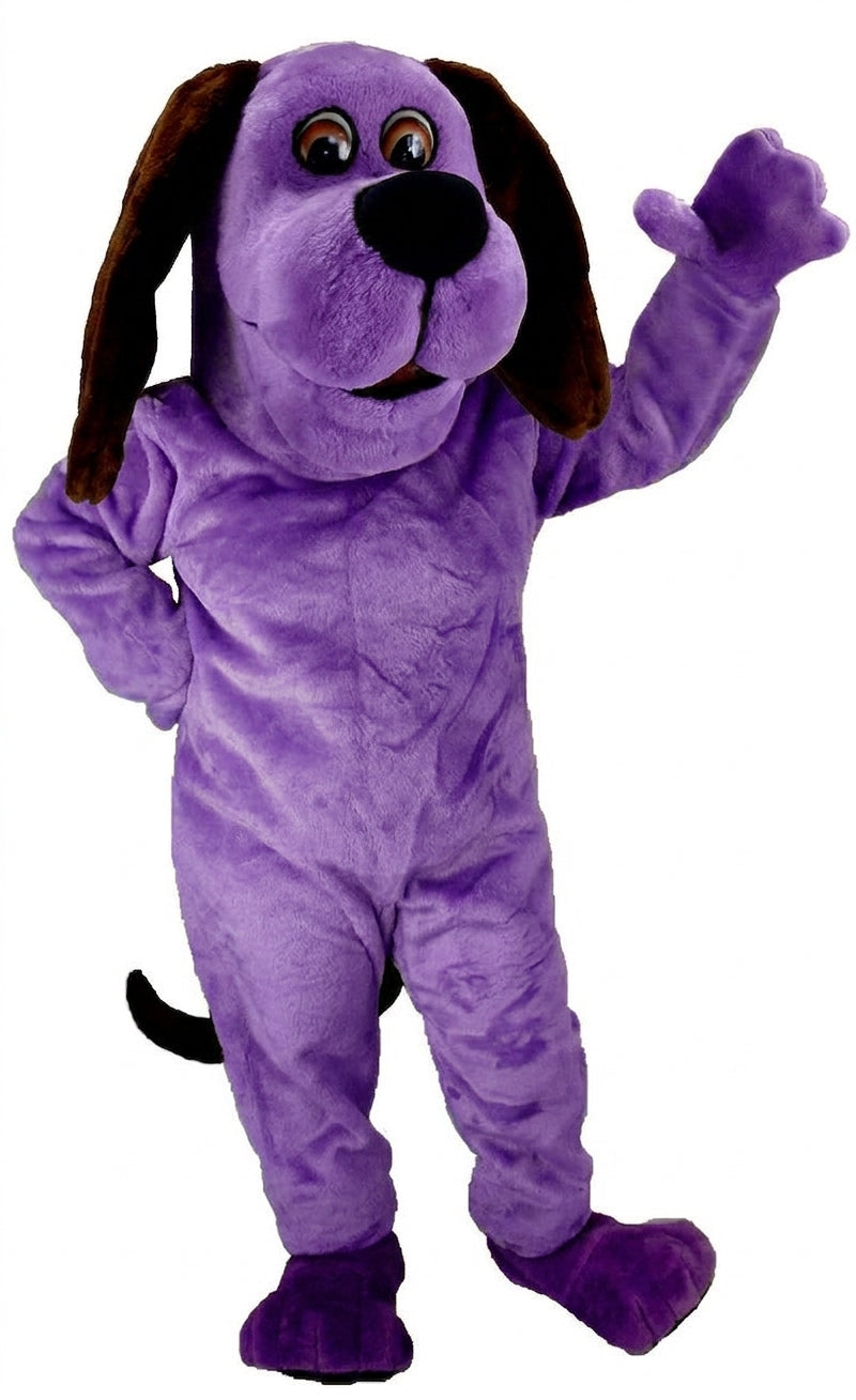 Tan Dog Mascot Costume (Thermolite) - Short fur / Purple mascot costume