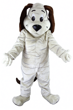 Tan Dog Mascot - Short fur / Albino Tiger mascot costume