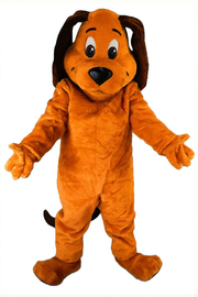 Tan Dog Mascot - Short fur / Bright Orange mascot costume