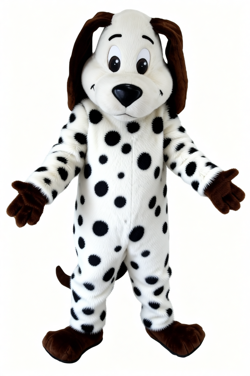 Tan Dog Mascot - Short fur / Dalmatian mascot costume