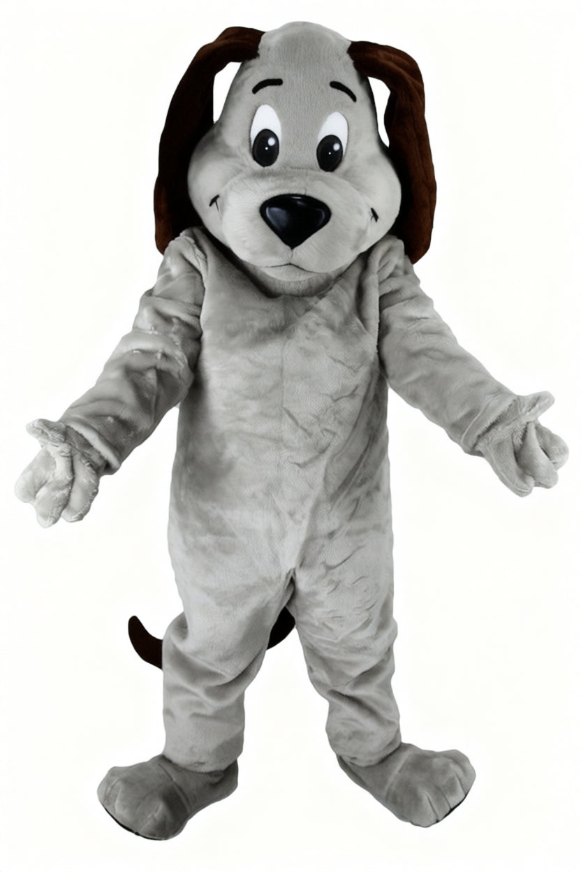Tan Dog Mascot - Short fur / Grey mascot costume