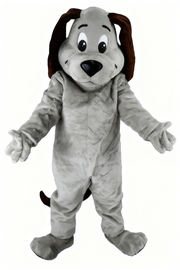 Tan Dog Mascot - Short fur / Grey mascot costume