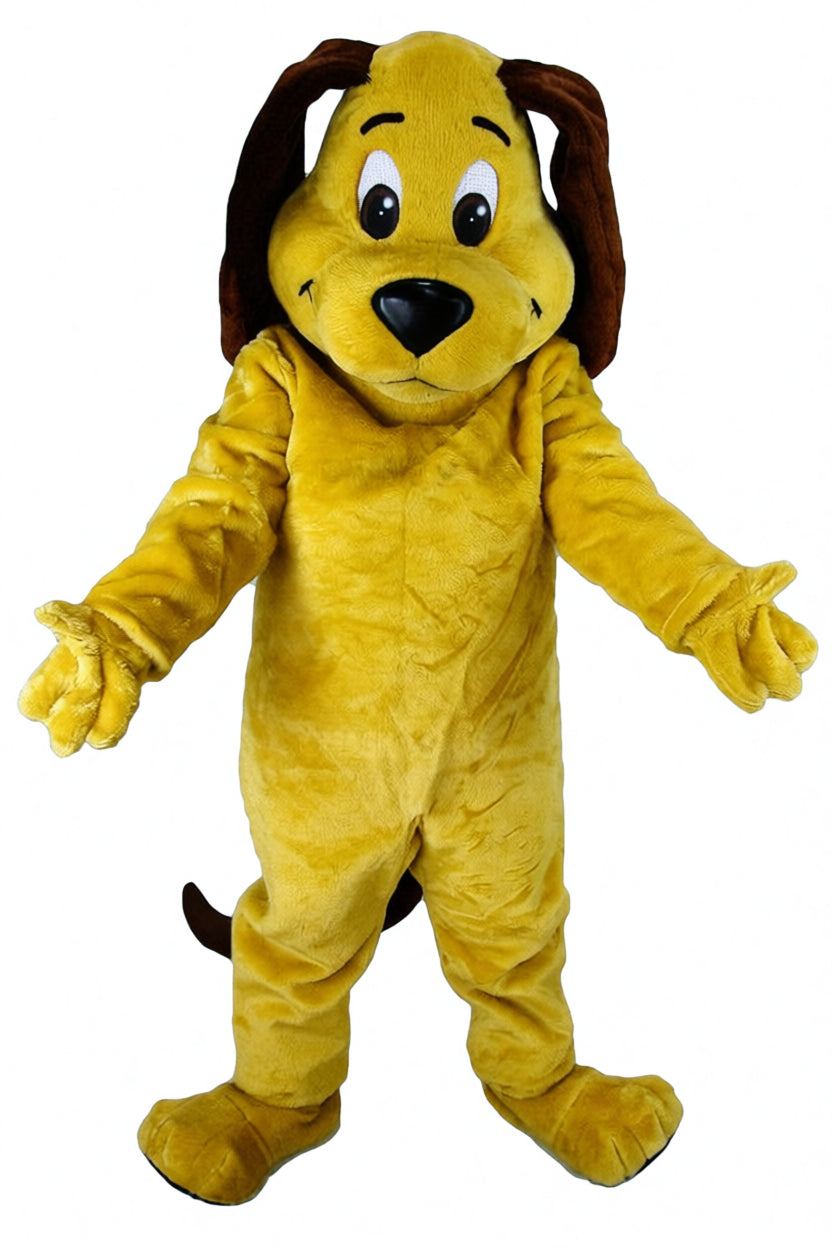 Tan Dog Mascot - Short fur / Yellow mascot costume