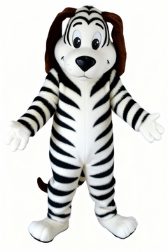 Tan Dog Mascot - Short fur / Zebra mascot costume