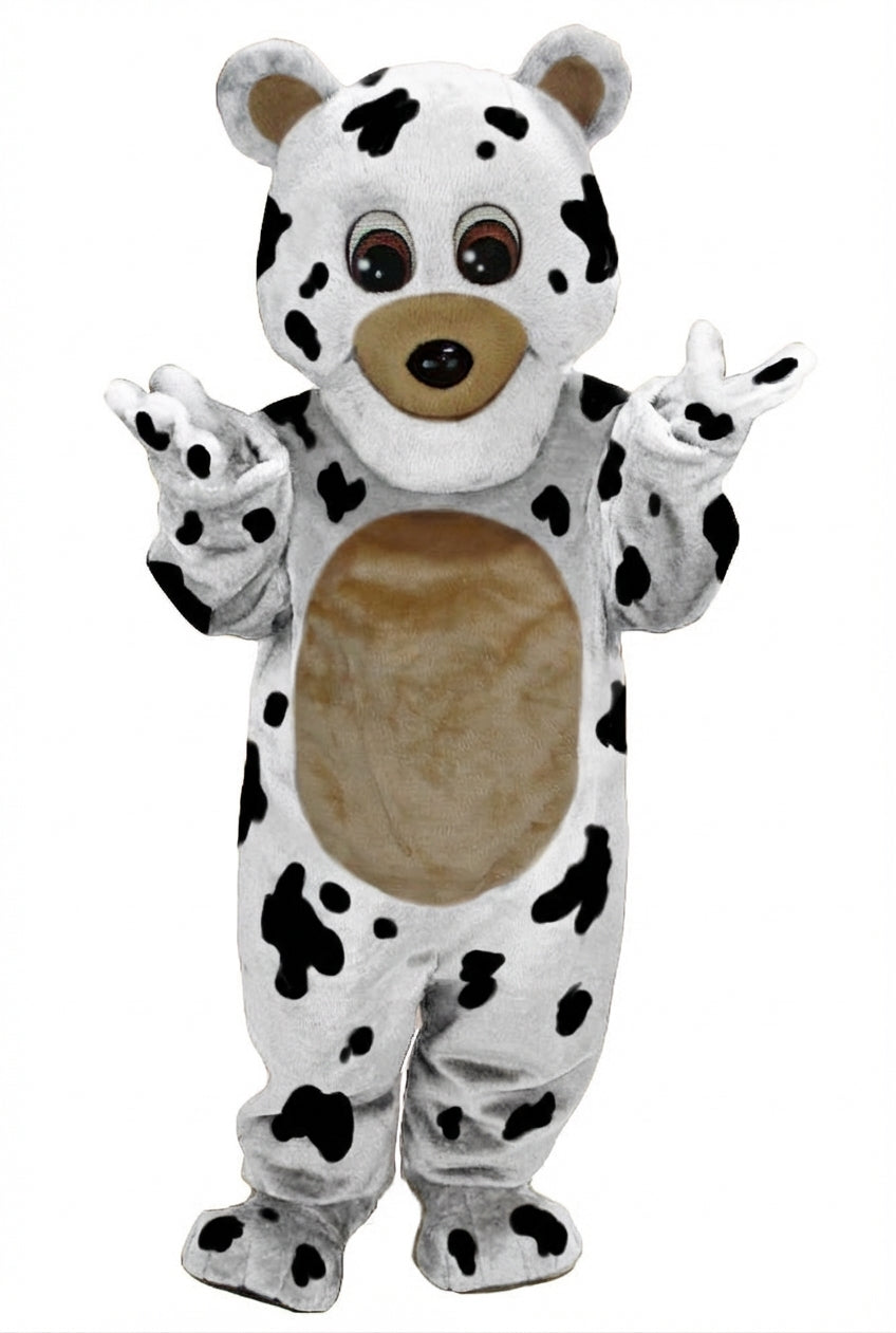 Teddy Bear Mascot - Short fur / Dalmatian mascot costume