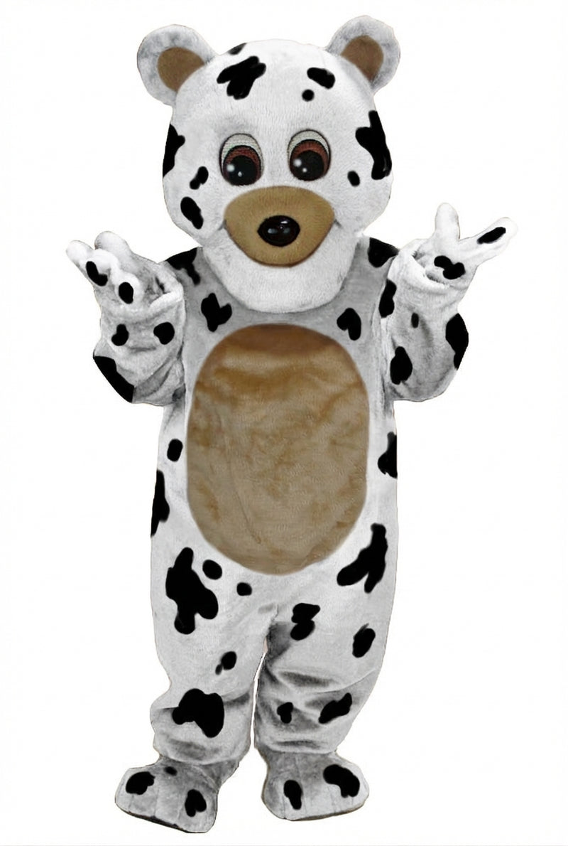 Teddy Bear Mascot - Short fur / Dalmatian mascot costume