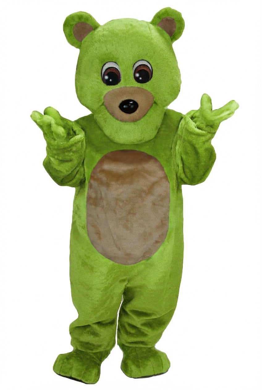 Teddy Bear Mascot - Short fur / Lime mascot costume
