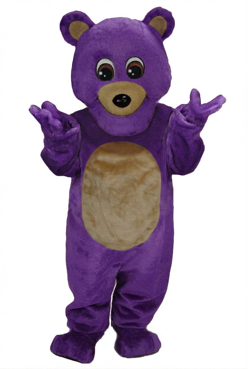 Teddy Bear Mascot - Short fur / Purple mascot costume
