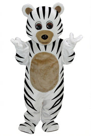 Teddy Bear Mascot - Short fur / Zebra mascot costume
