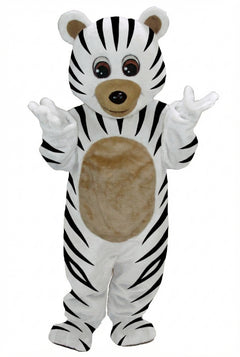 Teddy Bear Mascot - Short fur / Zebra mascot costume