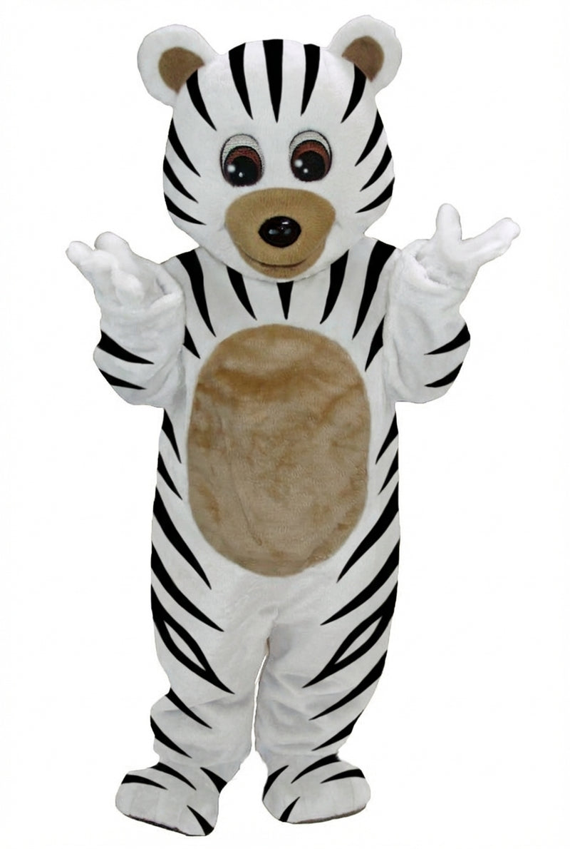 Teddy Bear Mascot - Short fur / Zebra mascot costume