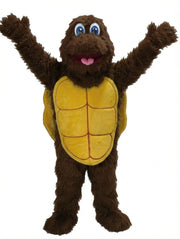 Turtle Mascot - Long fur / Dark Brown mascot costume
