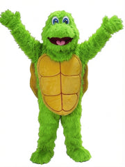 Turtle Mascot - Long fur / Lime mascot costume