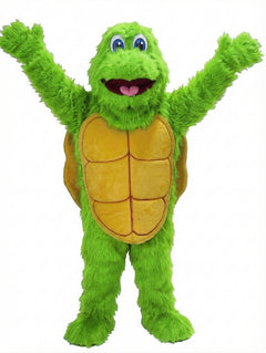 Turtle Mascot - Long fur / Lime mascot costume