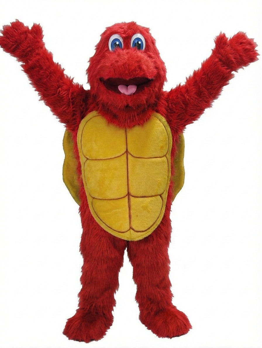 Turtle Mascot - Long fur / Red mascot costume