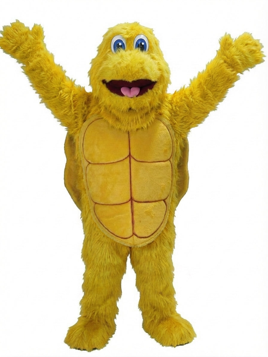 Turtle Mascot - Long fur / Yellow mascot costume
