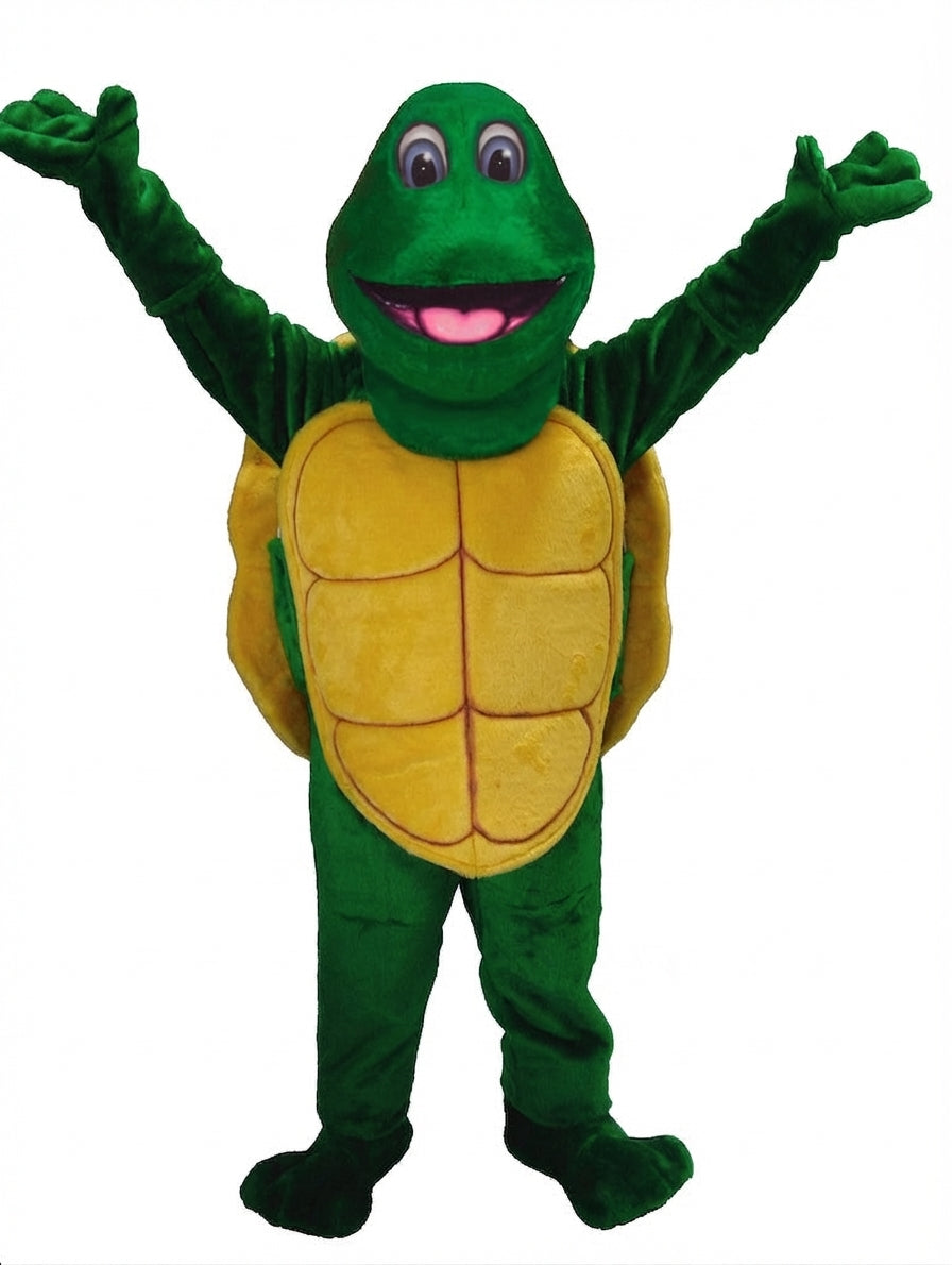 Turtle Mascot - Short fur / Green mascot costume