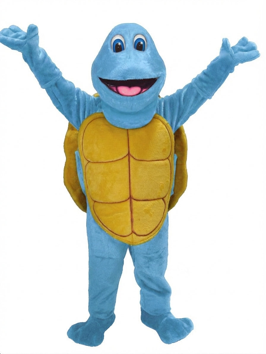 Turtle Mascot - Short fur / Light blue mascot costume