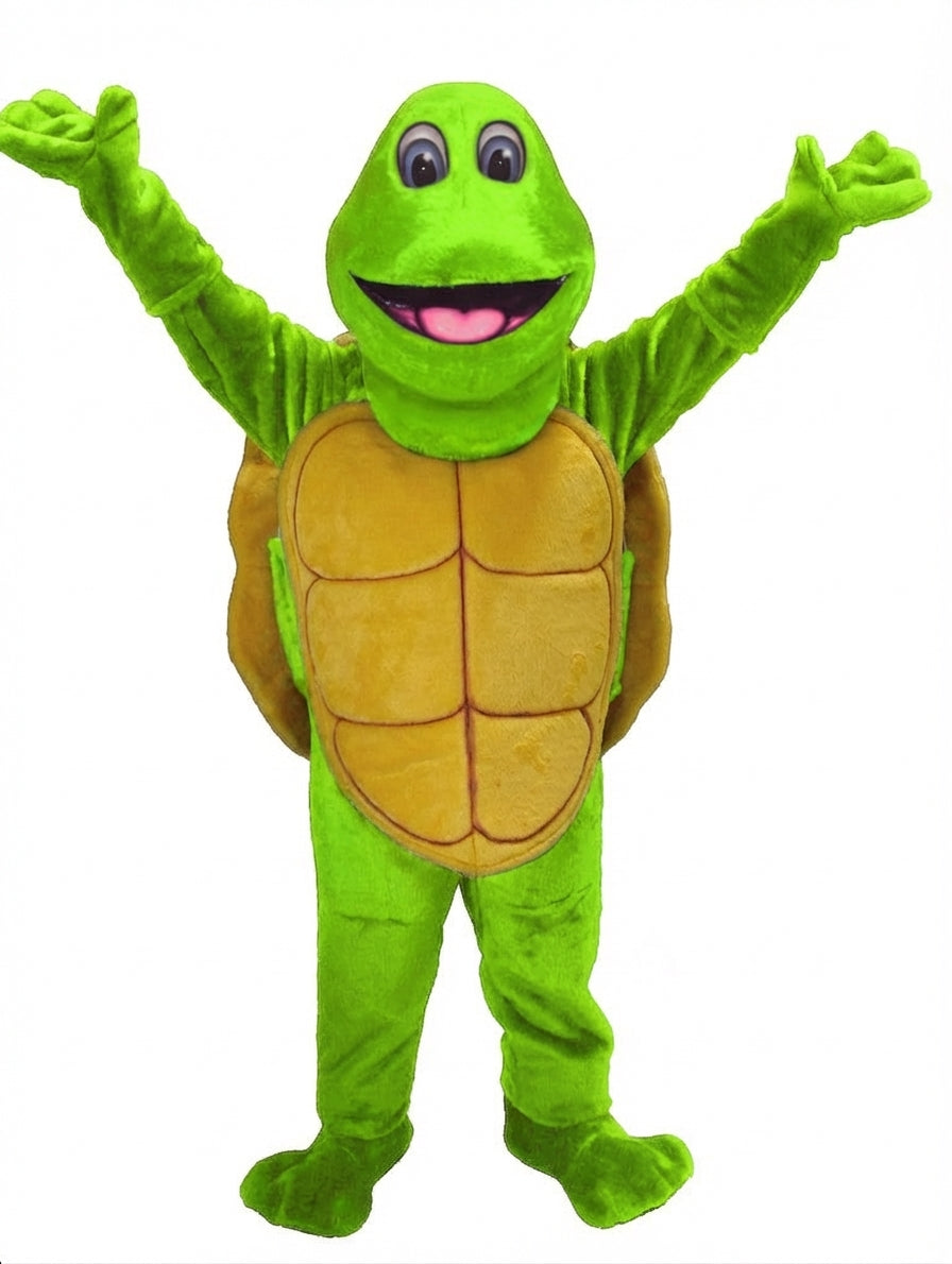 Turtle Mascot - Short fur / Lime mascot costume