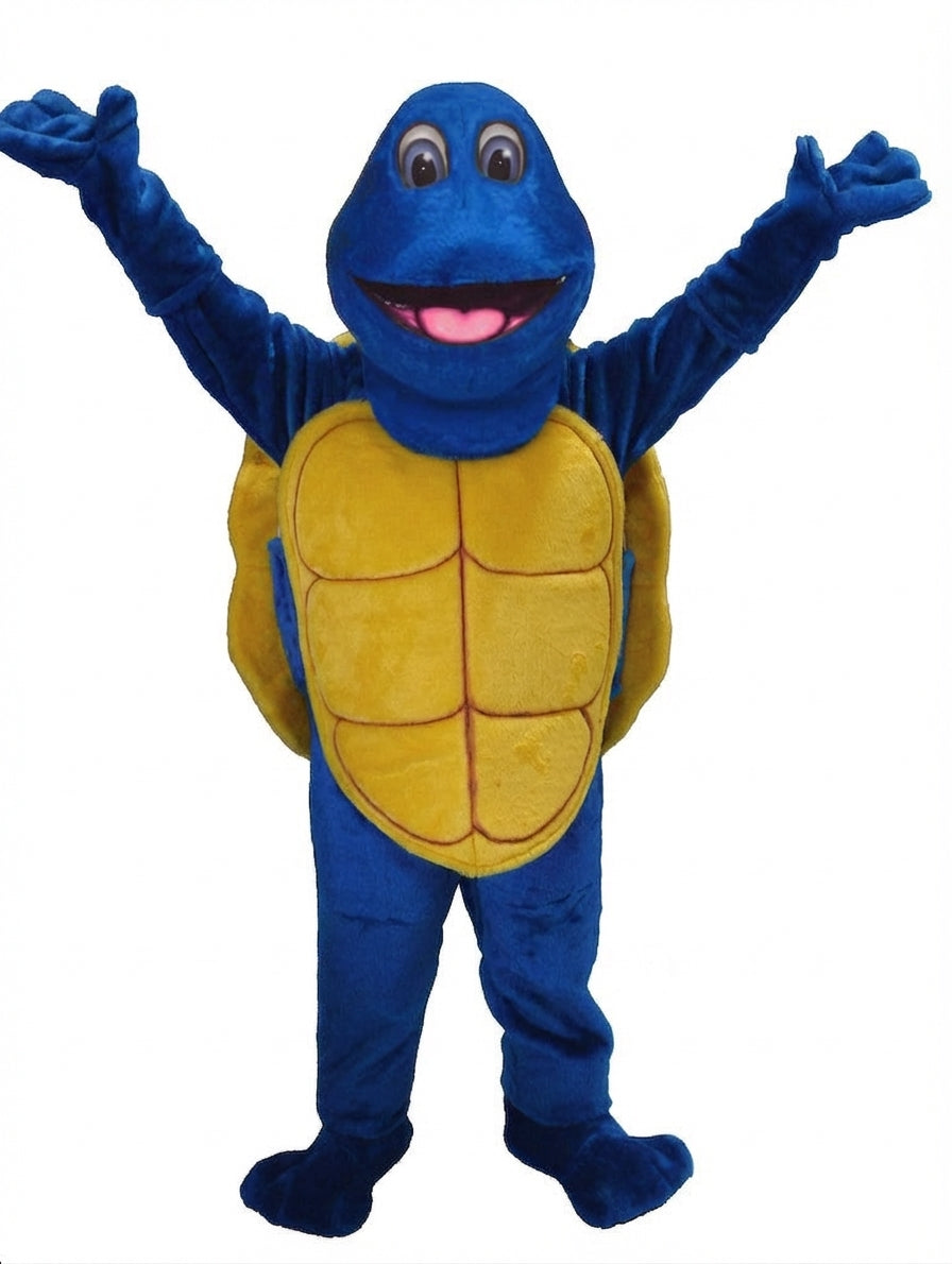Turtle Mascot - Short fur / Royal blue mascot costume