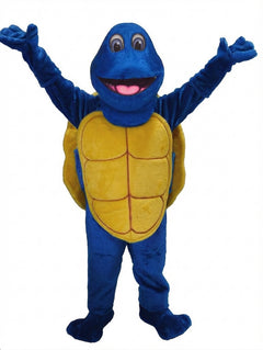 Turtle Mascot - Short fur / Royal blue mascot costume