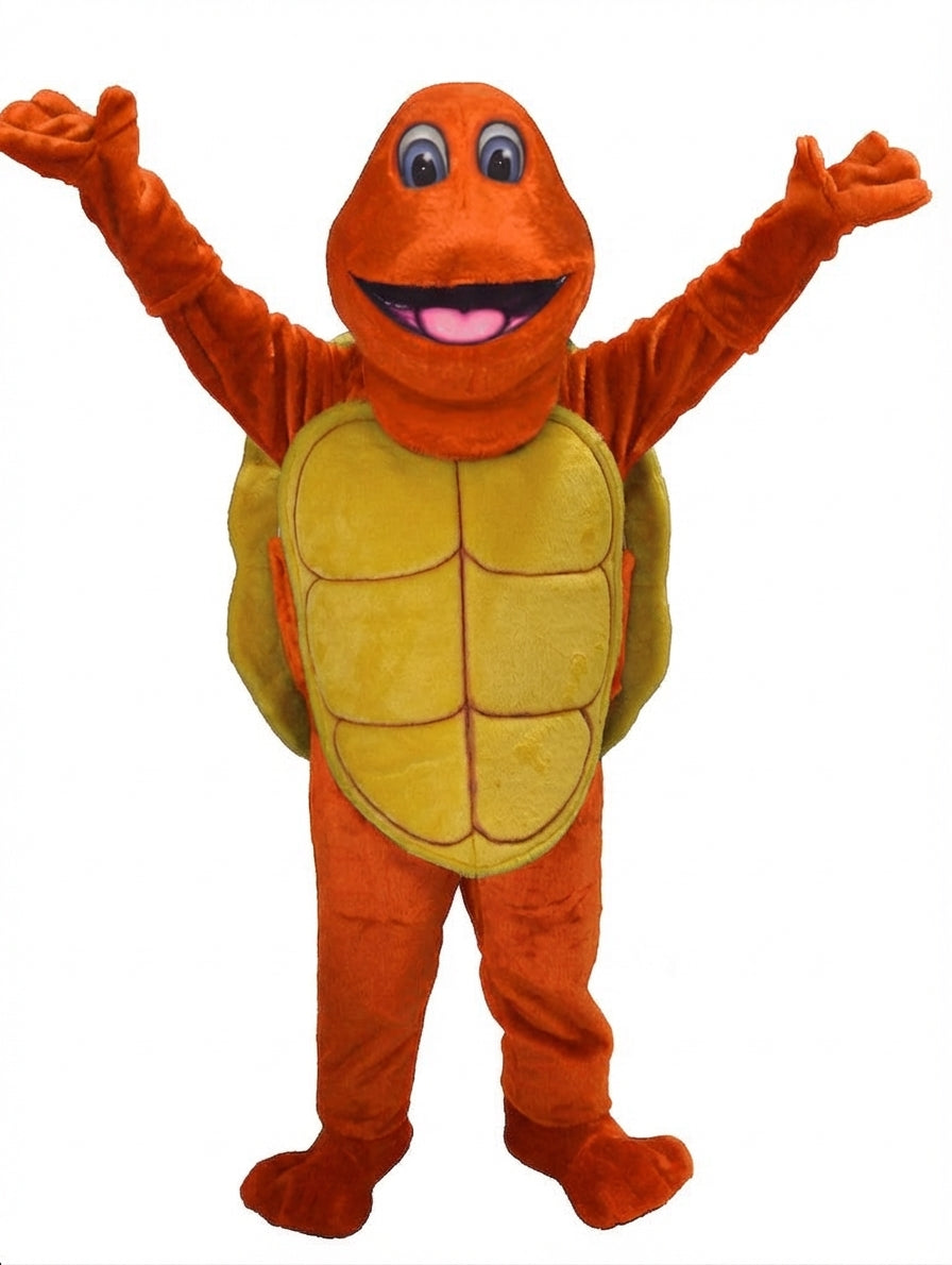 Turtle Mascot - Short fur / Tiger Orange mascot costume