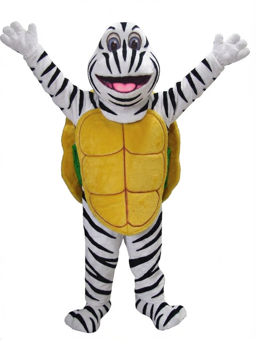 Turtle Mascot - Short fur / Zebra mascot costume