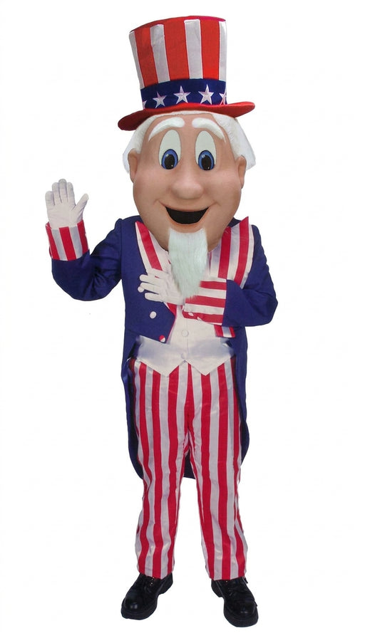 Uncle Sam Patriotic Mascot Costume - professional mascot costume from The Mascot Store