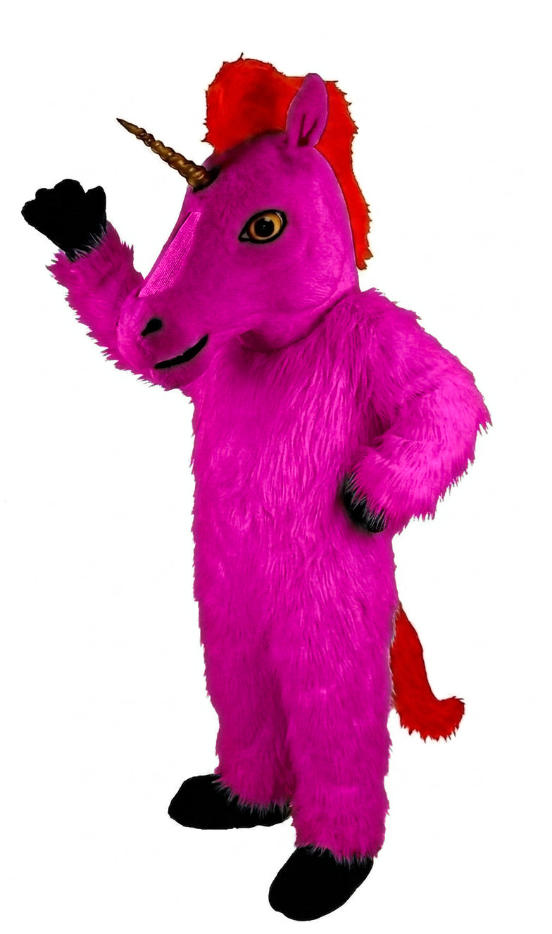 Unicorn Mascot (Thermolite) - long fur Bright Pink