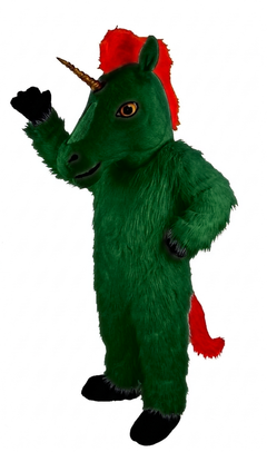 Unicorn Mascot (Thermolite) - long fur Green