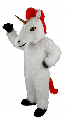 Unicorn Mascot (Thermolite) - long fur White