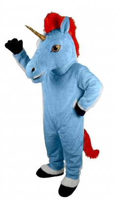 Unicorn Mascot (Thermolite) - short fur Light Blue