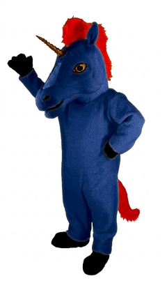 Unicorn Mascot (Thermolite) - short fur Navy Blue