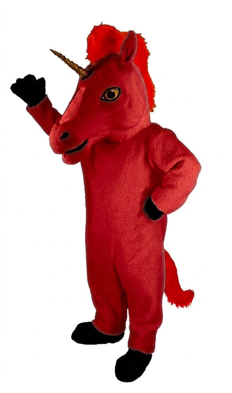 Unicorn Mascot (Thermolite) - short fur Red