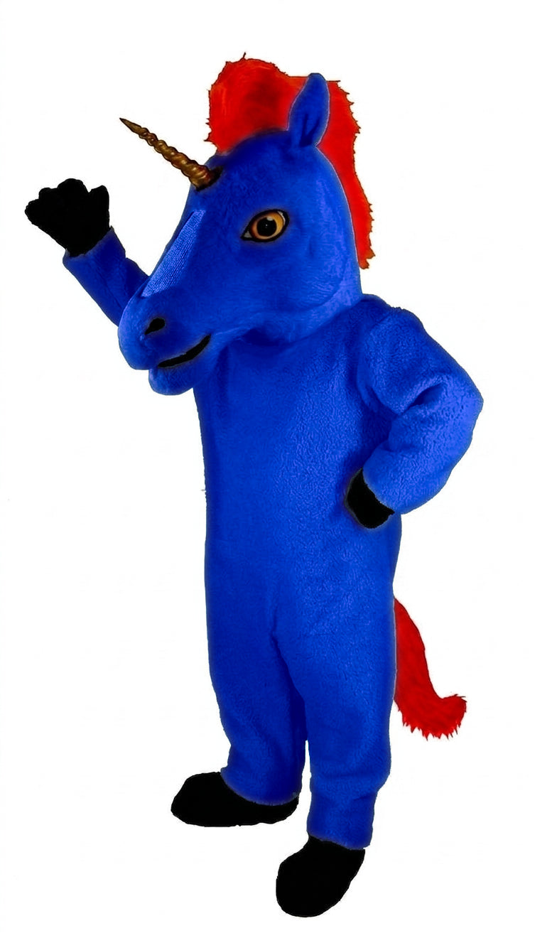 Unicorn Mascot (Thermolite) - short fur Royal Blue