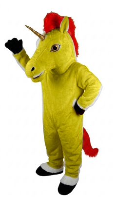 Unicorn Mascot (Thermolite) - short fur Yellow