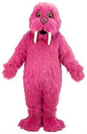 Walrus Mascot (Thermolite) - Long fur / Bright Pink mascot costume