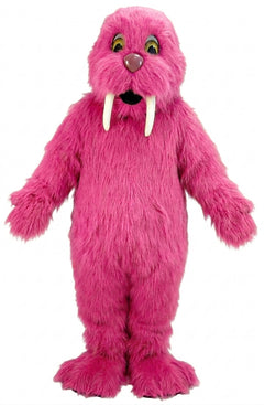 Walrus Mascot (Thermolite) - Long fur / Bright Pink mascot costume