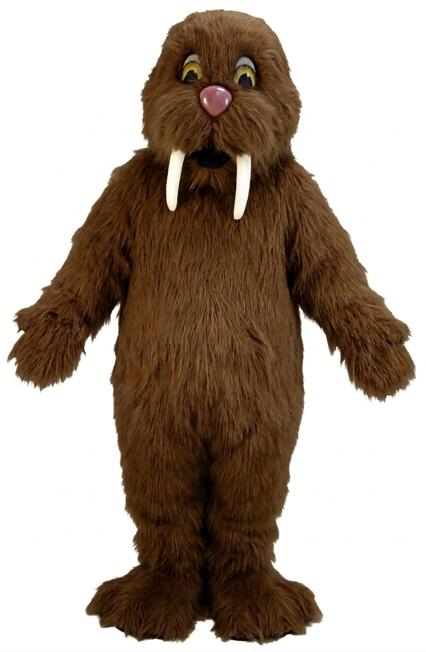 Walrus Mascot (Thermolite) - Long fur / Dark Brown mascot costume