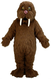 Walrus Mascot (Thermolite) - Long fur / Dark Brown mascot costume