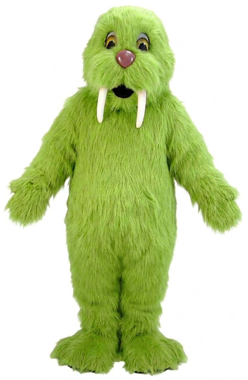 Walrus Mascot (Thermolite) - Long fur / Lime mascot costume